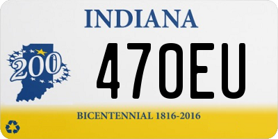 IN license plate 470EU