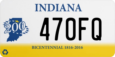 IN license plate 470FQ