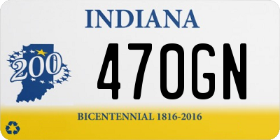 IN license plate 470GN