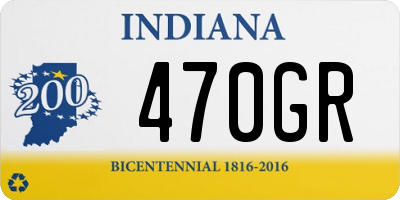 IN license plate 470GR