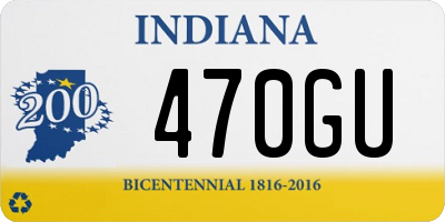 IN license plate 470GU