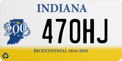 IN license plate 470HJ