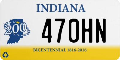 IN license plate 470HN