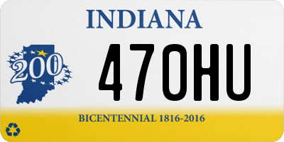 IN license plate 470HU