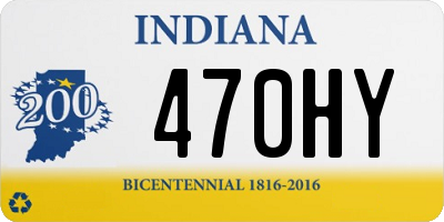 IN license plate 470HY