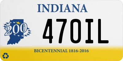 IN license plate 470IL