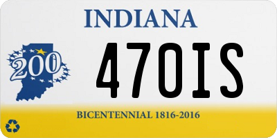 IN license plate 470IS