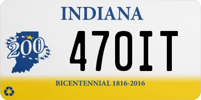 IN license plate 470IT