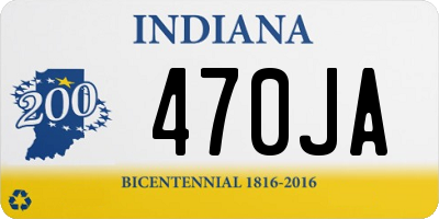 IN license plate 470JA