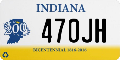 IN license plate 470JH