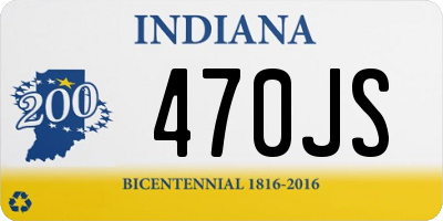 IN license plate 470JS