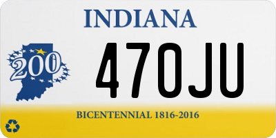 IN license plate 470JU