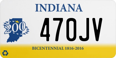 IN license plate 470JV