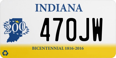 IN license plate 470JW