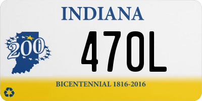 IN license plate 470L