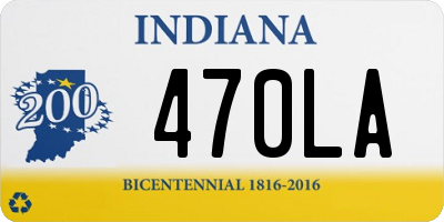 IN license plate 470LA