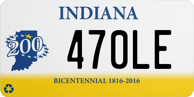 IN license plate 470LE