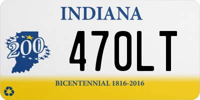 IN license plate 470LT