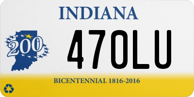 IN license plate 470LU