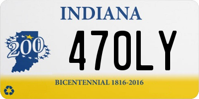 IN license plate 470LY