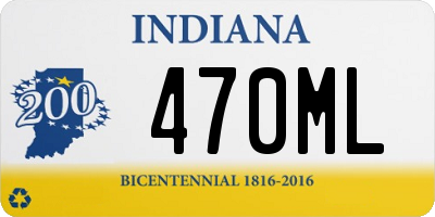 IN license plate 470ML