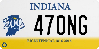 IN license plate 470NG