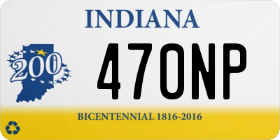 IN license plate 470NP