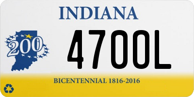 IN license plate 470OL