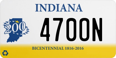 IN license plate 470ON