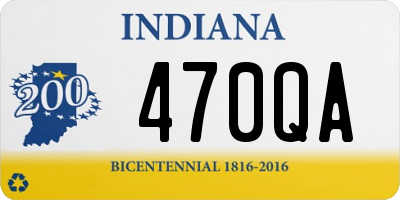 IN license plate 470QA