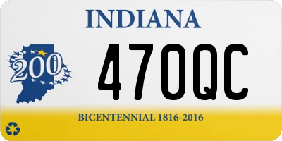 IN license plate 470QC