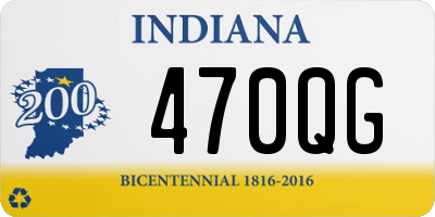 IN license plate 470QG