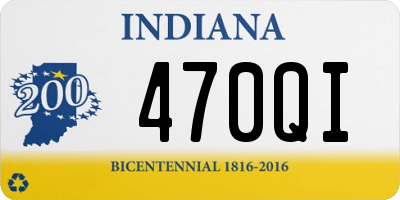 IN license plate 470QI