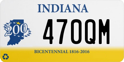 IN license plate 470QM