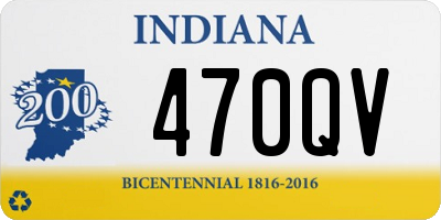 IN license plate 470QV