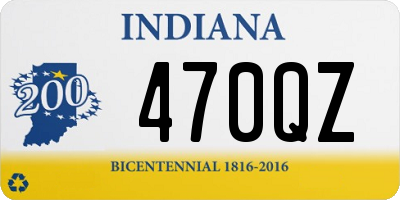 IN license plate 470QZ