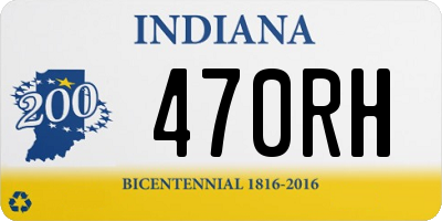 IN license plate 470RH