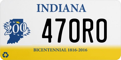 IN license plate 470RO