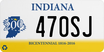 IN license plate 470SJ