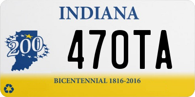 IN license plate 470TA