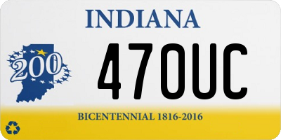 IN license plate 470UC