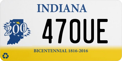 IN license plate 470UE