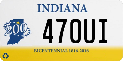 IN license plate 470UI