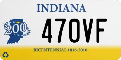 IN license plate 470VF