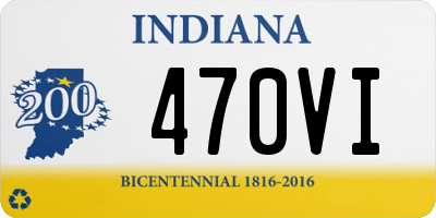 IN license plate 470VI