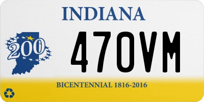 IN license plate 470VM