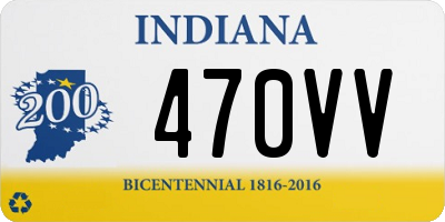 IN license plate 470VV