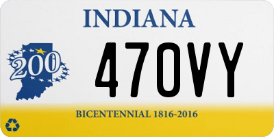 IN license plate 470VY