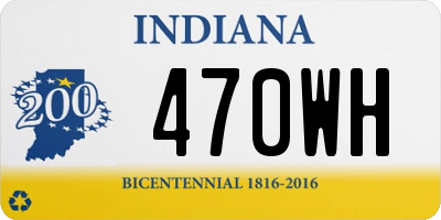 IN license plate 470WH