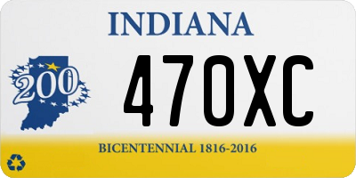 IN license plate 470XC